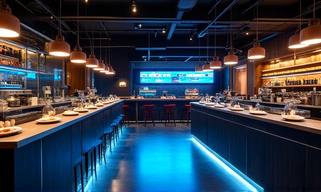 洗練された店内